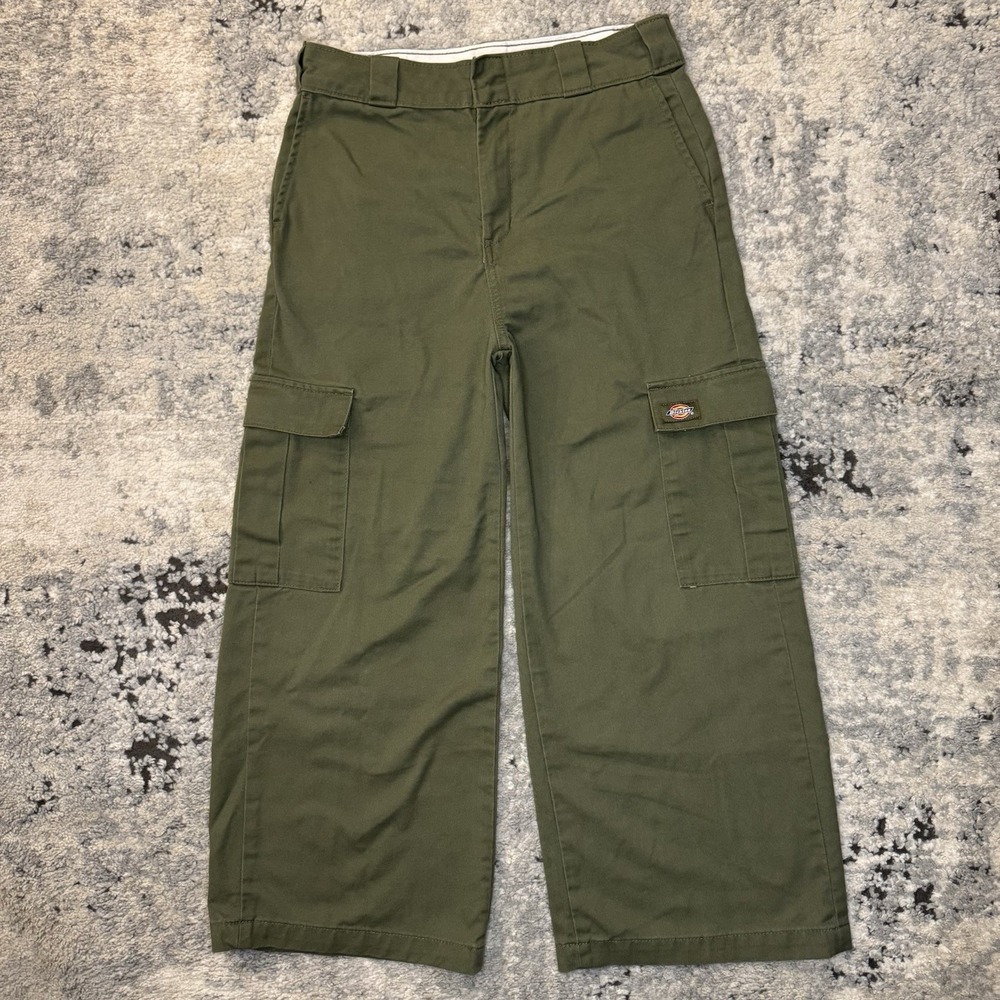 Dickies Pant High Rise Cropped Cargo Urban Outfitters Size 6R 28W Y2K Wide